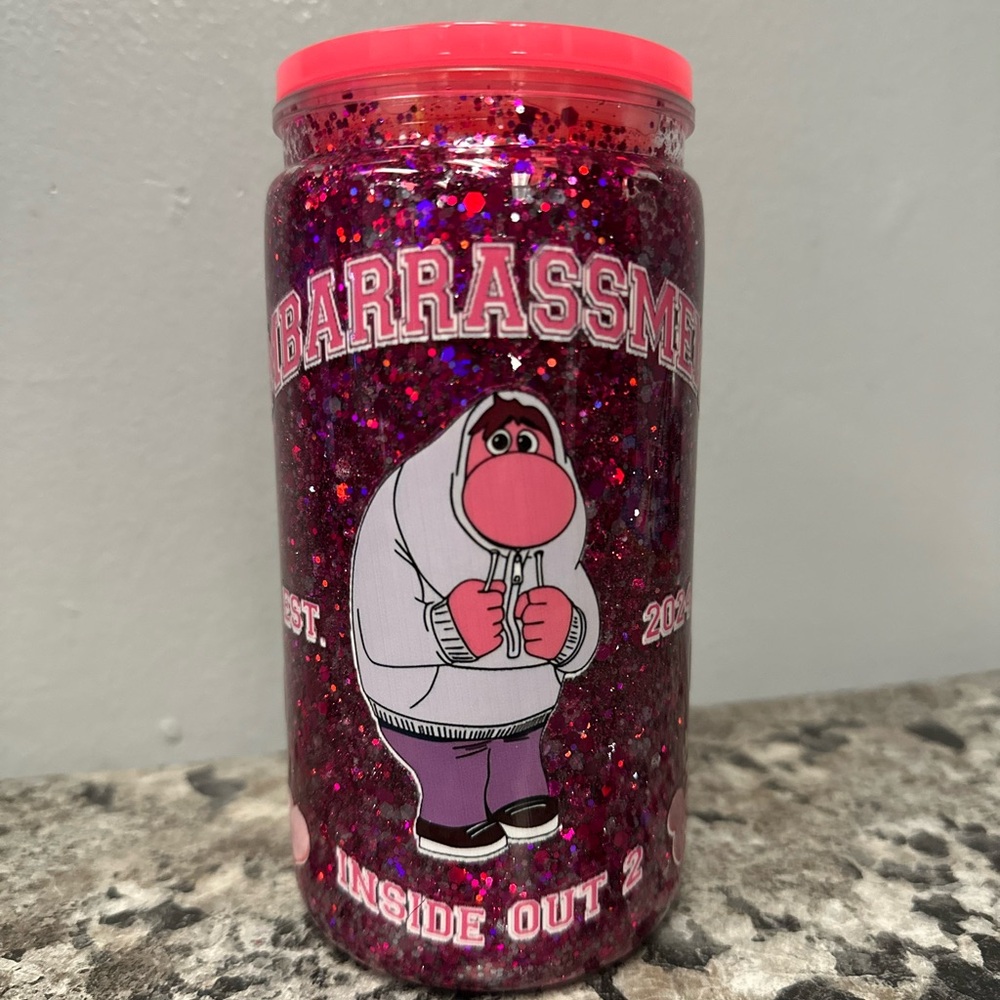 16 oz Inside Out Embarrassment snow globe cup